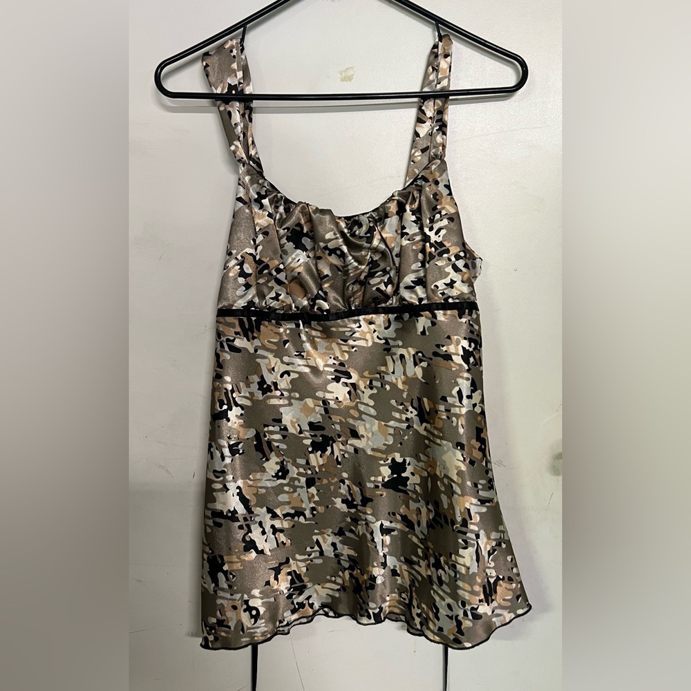 🌸3/$10) A. Byer Camouflage Print Women's Top